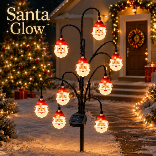 🎄 Christmas Solar Tree Stake Lights | 5 Styles Outdoor Yard Decor