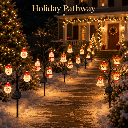 🎄 Christmas Solar Tree Stake Lights | 5 Styles Outdoor Yard Decor