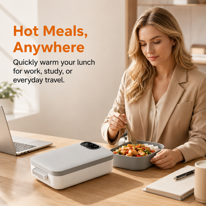 🍱⚡ Portable electric lunch box with self-heating 🔋🌡️