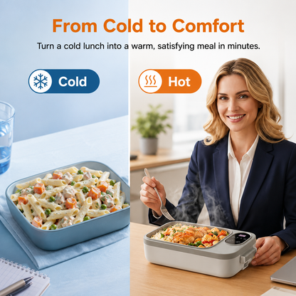 🍱⚡ Portable electric lunch box with self-heating 🔋🌡️