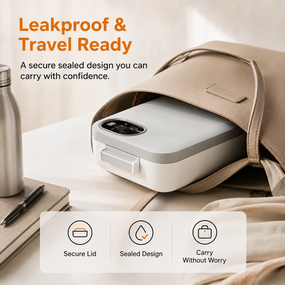 🍱⚡ Portable electric lunch box with self-heating 🔋🌡️
