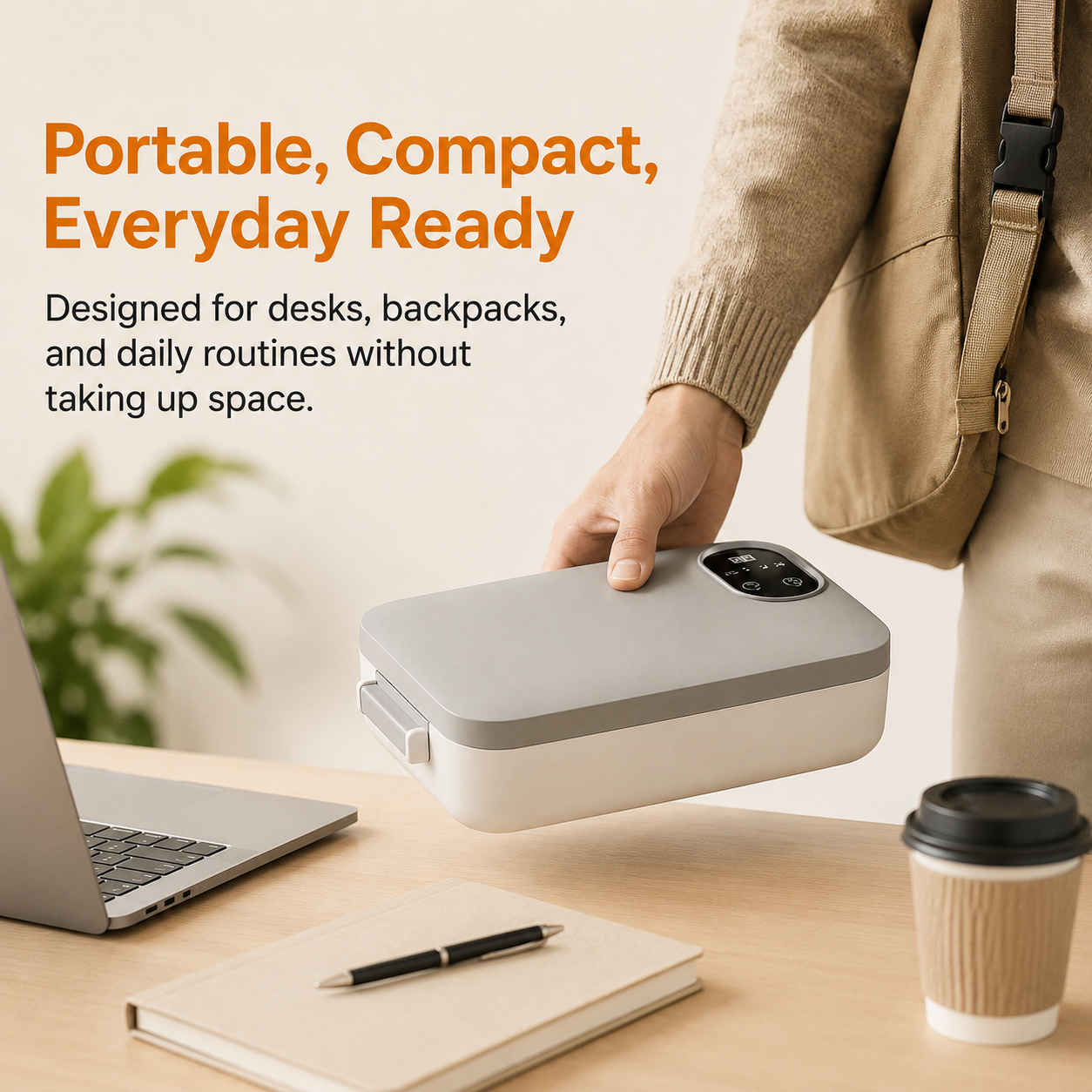 🍱⚡ Portable electric lunch box with self-heating 🔋🌡️