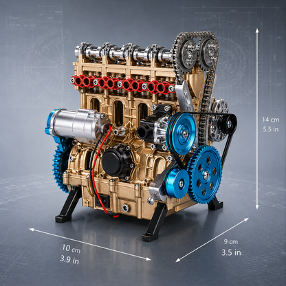🏎️The Ultimate Desktop Masterpiece: Miniature V8 Small-Block Static Model Kit🛠️