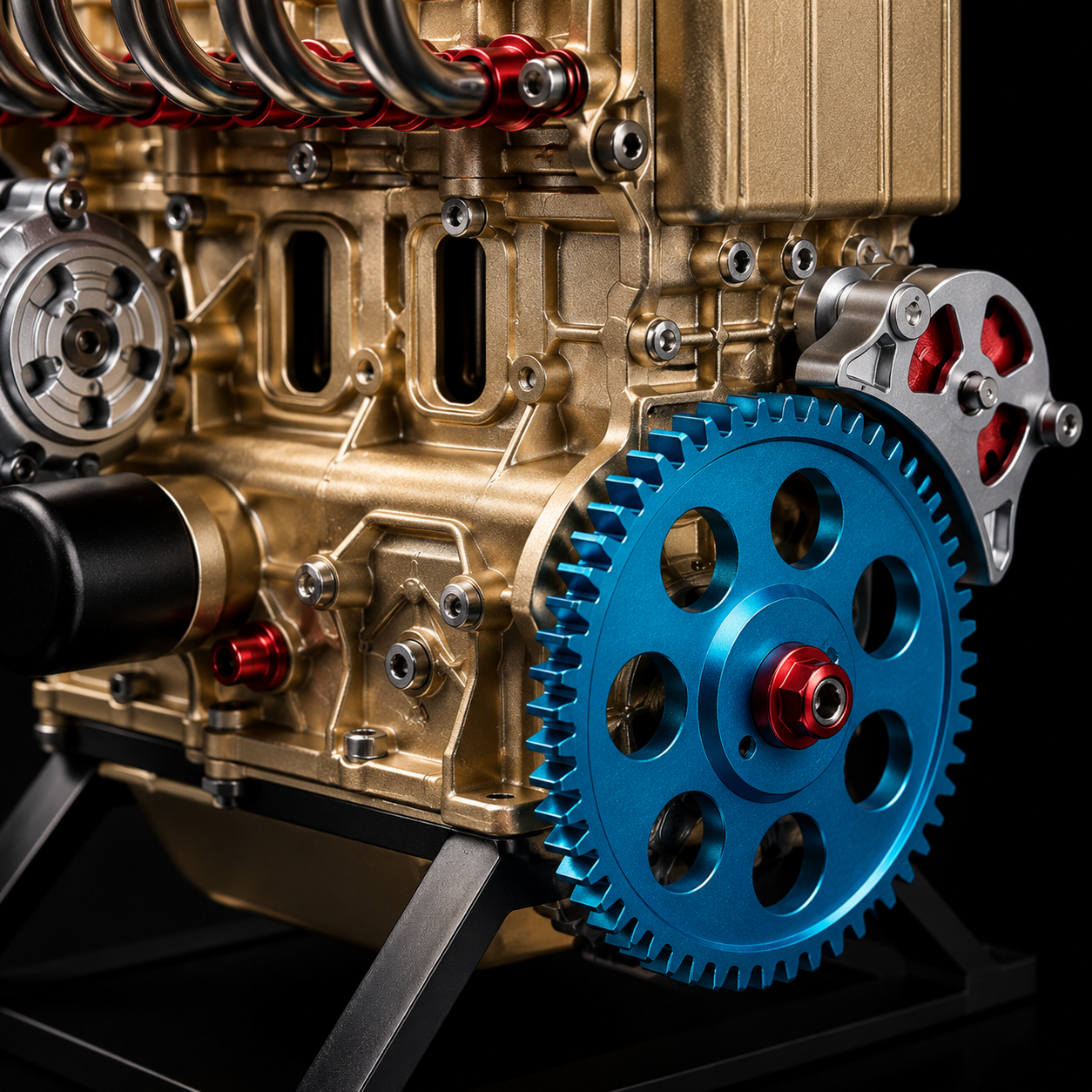 🏎️The Ultimate Desktop Masterpiece: Miniature V8 Small-Block Static Model Kit🛠️