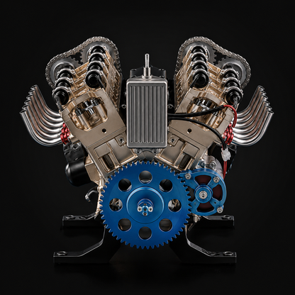 🏎️The Ultimate Desktop Masterpiece: Miniature V8 Small-Block Static Model Kit🛠️