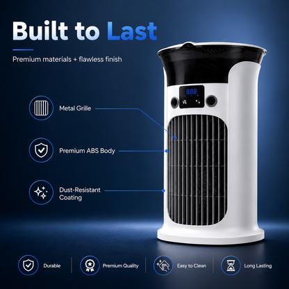❄️ 2026 Hot Sale | 3-in-1 Portable Air Cooler ❄️ Portable Mist Air Cooler with LED Night Light