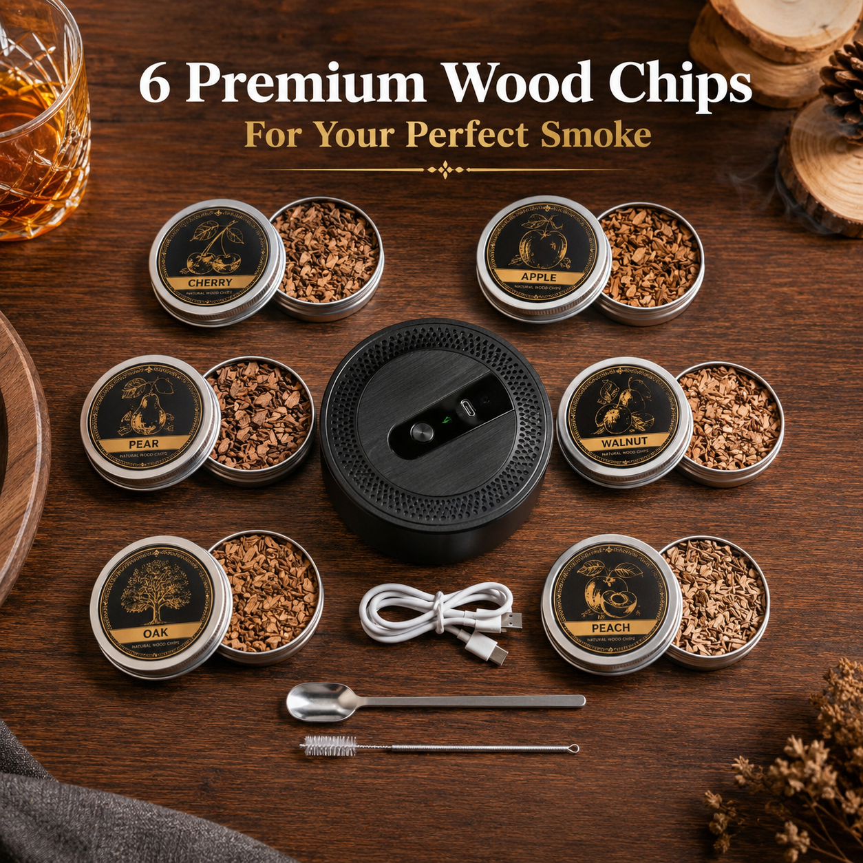 Kandora™ Electric Whiskey Smoker