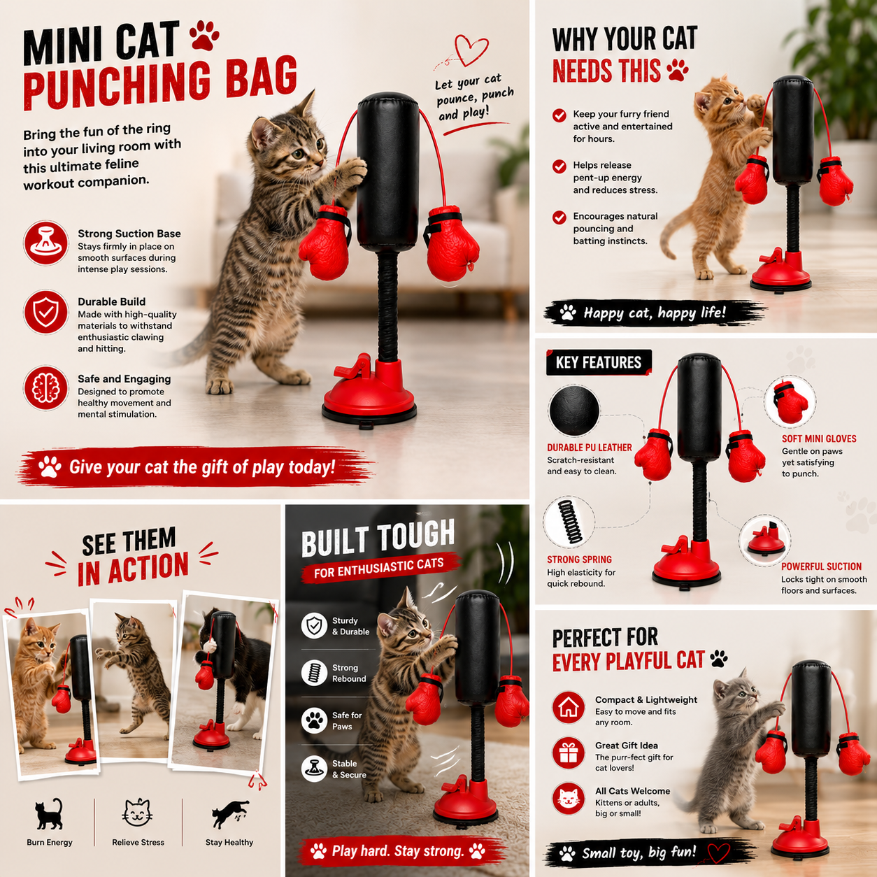 The second half-price offer🔥🔥Mini Cat Punching Bag