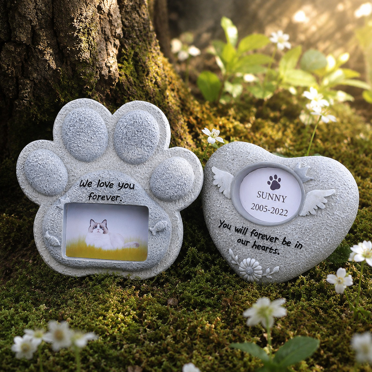 🌈 Forever Loved Pet Memorial Stone – A Heartfelt Tribute That Never Fades ❤️🐾