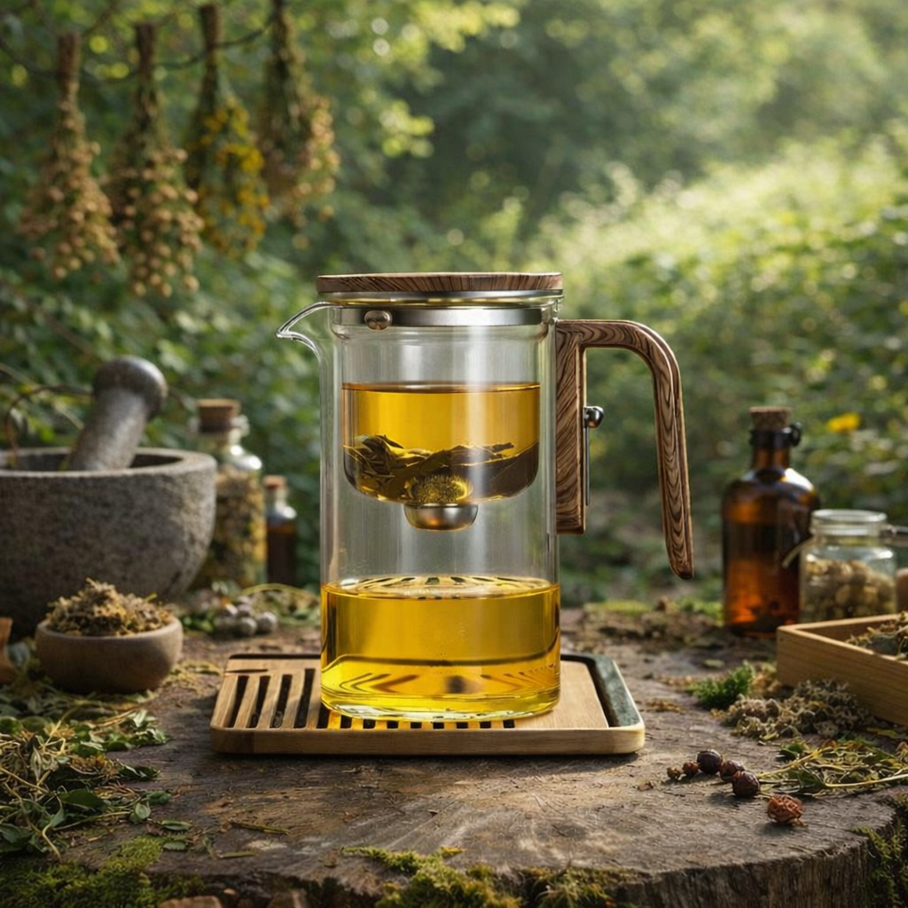 Magnetic suction tea kettle🍃 Perfect Tea Every Time — Just Slide & Pour