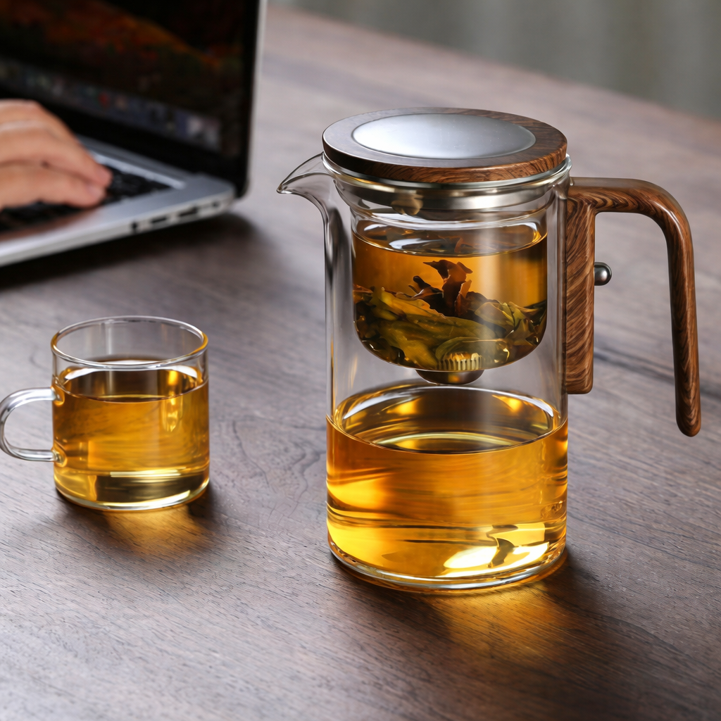 Magnetic suction tea kettle🍃 Perfect Tea Every Time — Just Slide & Pour