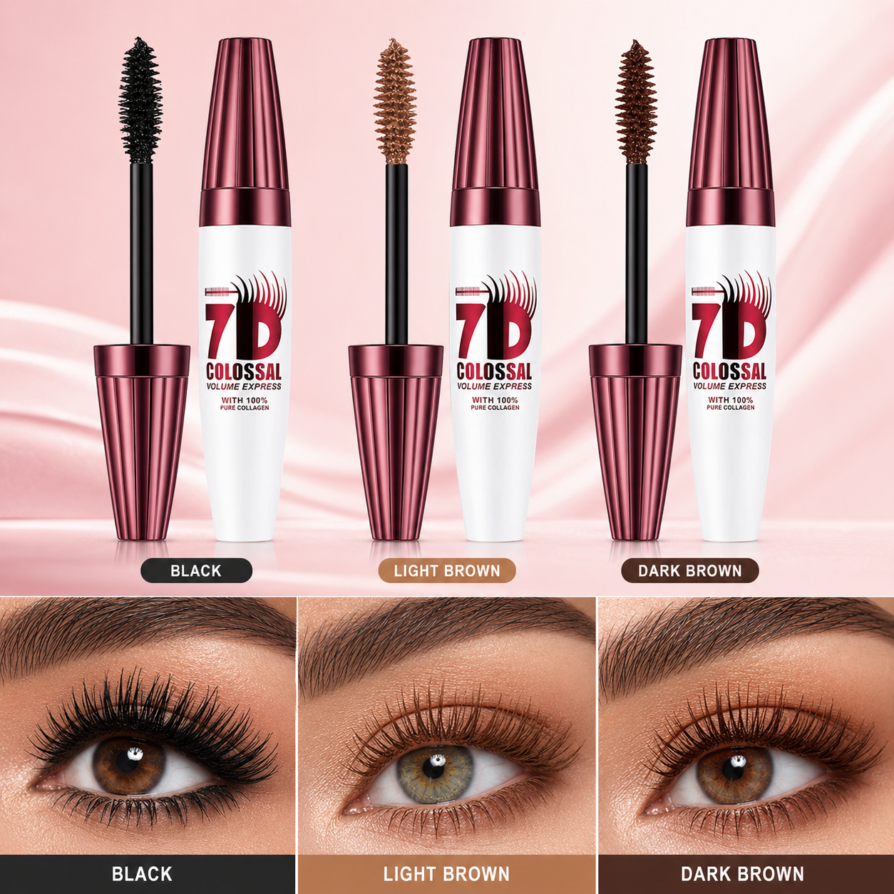 💖7D Waterproof Mascara 👀 Long, Curled & Fuller Lashes All Day ✨