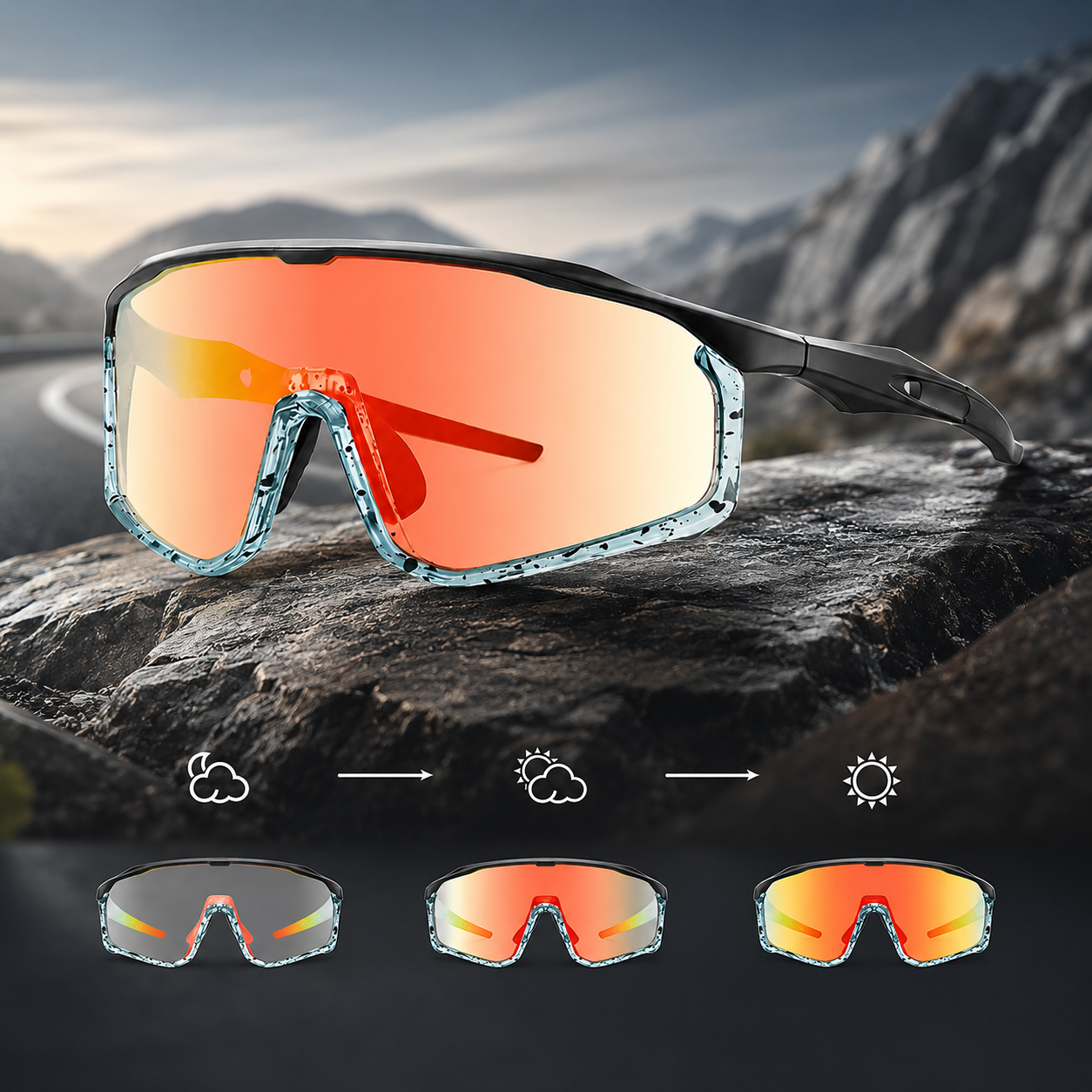 UV400 Photochromic Aviator Sunglasses – Polarized, All-Day Protection 😎
