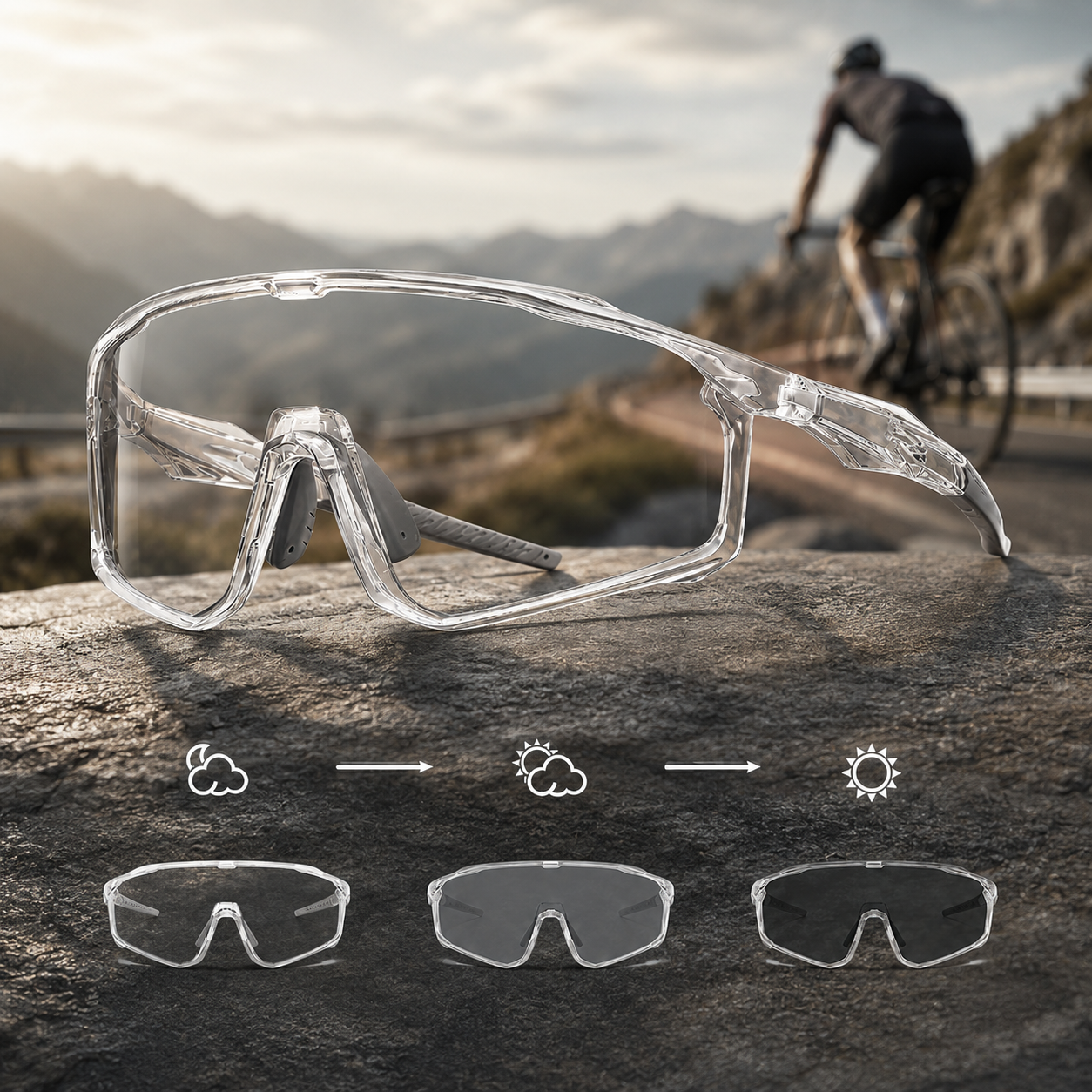 UV400 Photochromic Aviator Sunglasses – Polarized, All-Day Protection 😎