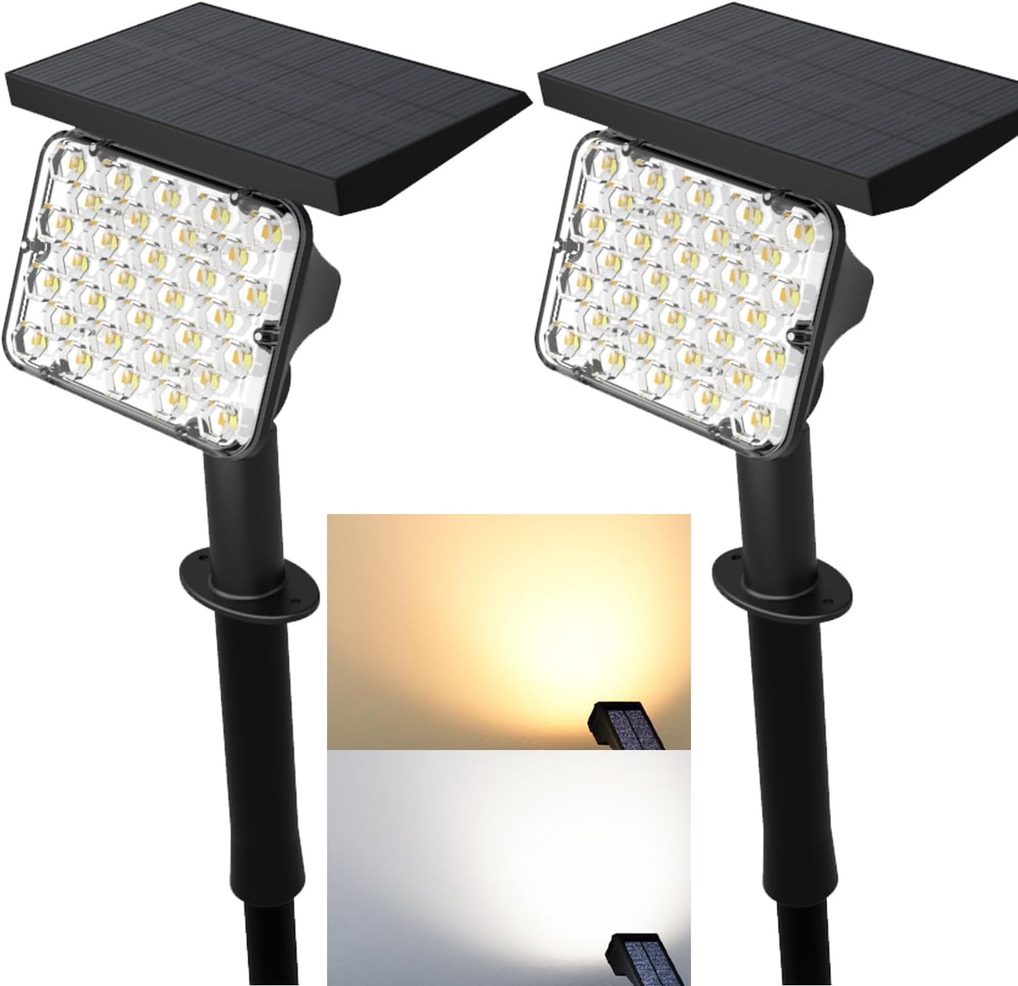 🔥Hot Sales🥳Solar Spotlights with 64 LEDs ✨IP65 Waterproof Outdoor Landscape Lights