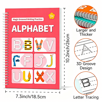 Kids Reusable Writing Workbook, Early Learning Gift🖍️