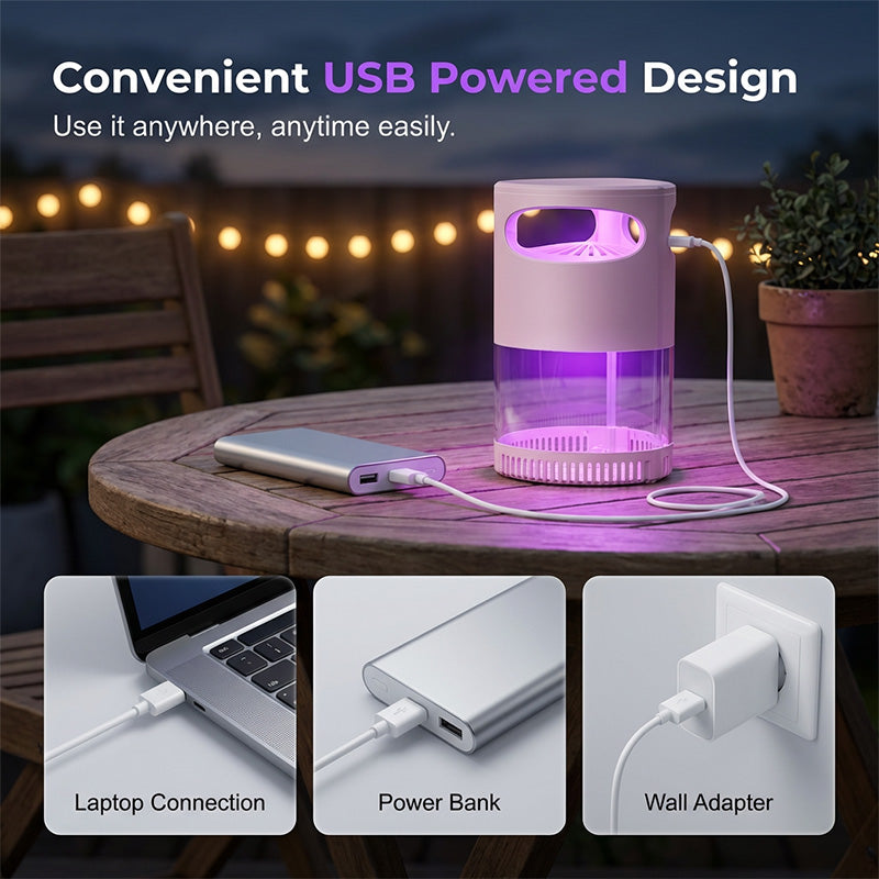 🔥Quiet UV Mosquito Trap – Chemical-Free & Safe for Kids & Pets🦟