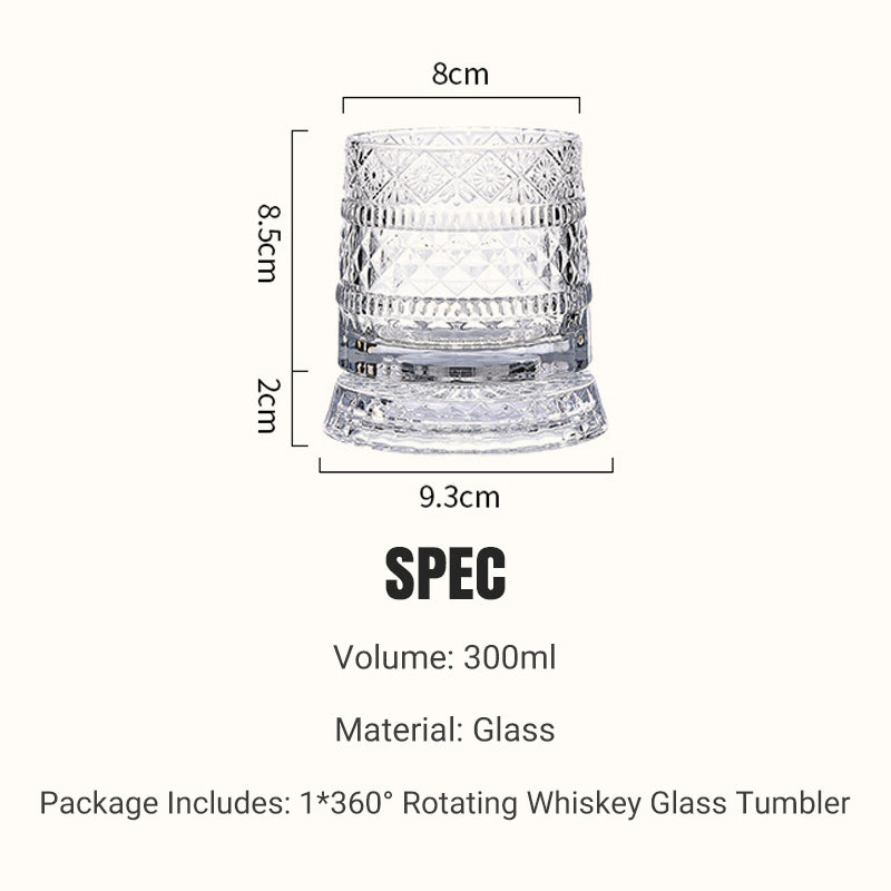 ✨360° Rotating Whiskey Glass