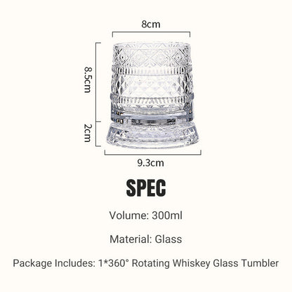 ✨360° Rotating Whiskey Glass