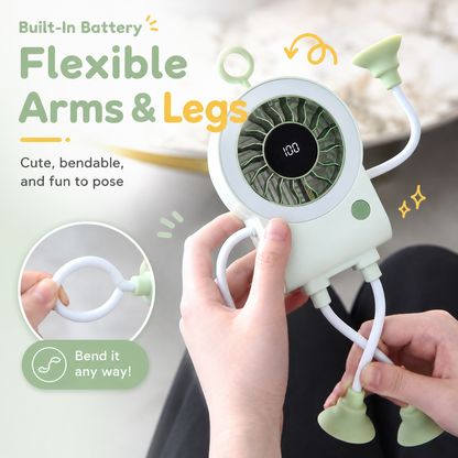 🌟🤖 Cute Robot Shaped Multi-scene Portable Desk Fan