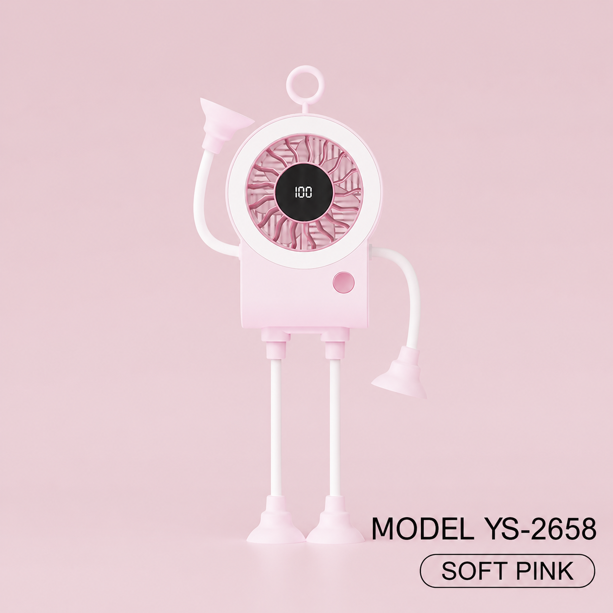🌟🤖 Cute Robot Shaped Multi-scene Portable Desk Fan