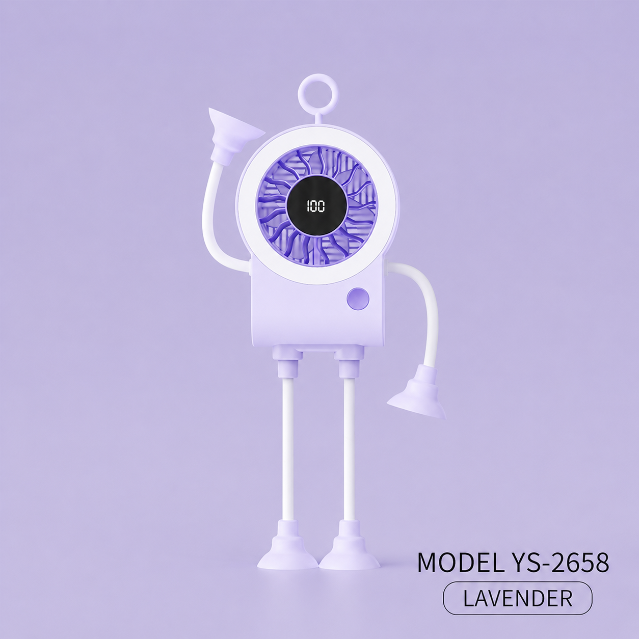 🌟🤖 Cute Robot Shaped Multi-scene Portable Desk Fan