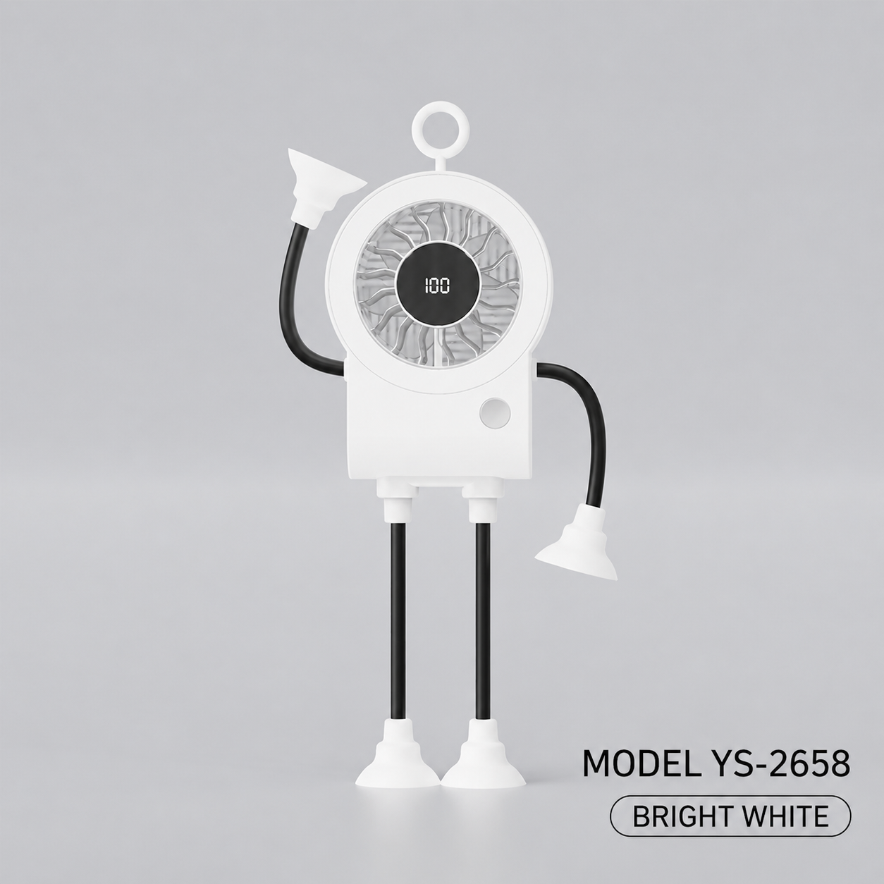 🌟🤖 Cute Robot Shaped Multi-scene Portable Desk Fan
