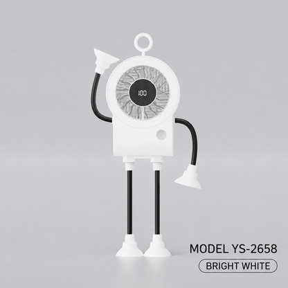 🌟🤖 Cute Robot Shaped Multi-scene Portable Desk Fan