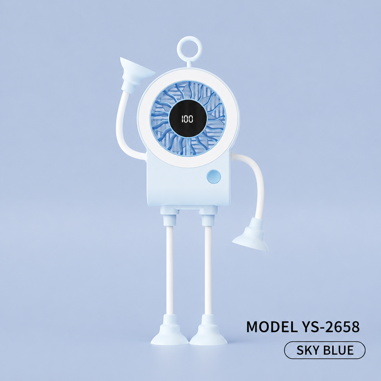 🌟🤖 Cute Robot Shaped Multi-scene Portable Desk Fan