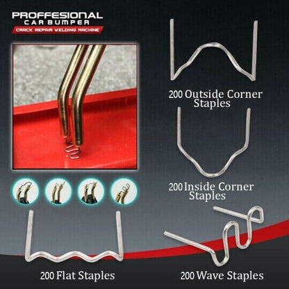 🔧 Handheld Car Plastic Welding Repair Tool (200 Staples Included)