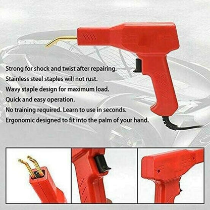 🔧 Handheld Car Plastic Welding Repair Tool (200 Staples Included)