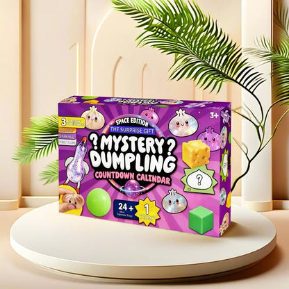 💥Hot Selling Surprise 🤩24 Days Mystery Dumpling Countdown Calendar, Squeeze Sensory Fidget Toy Set