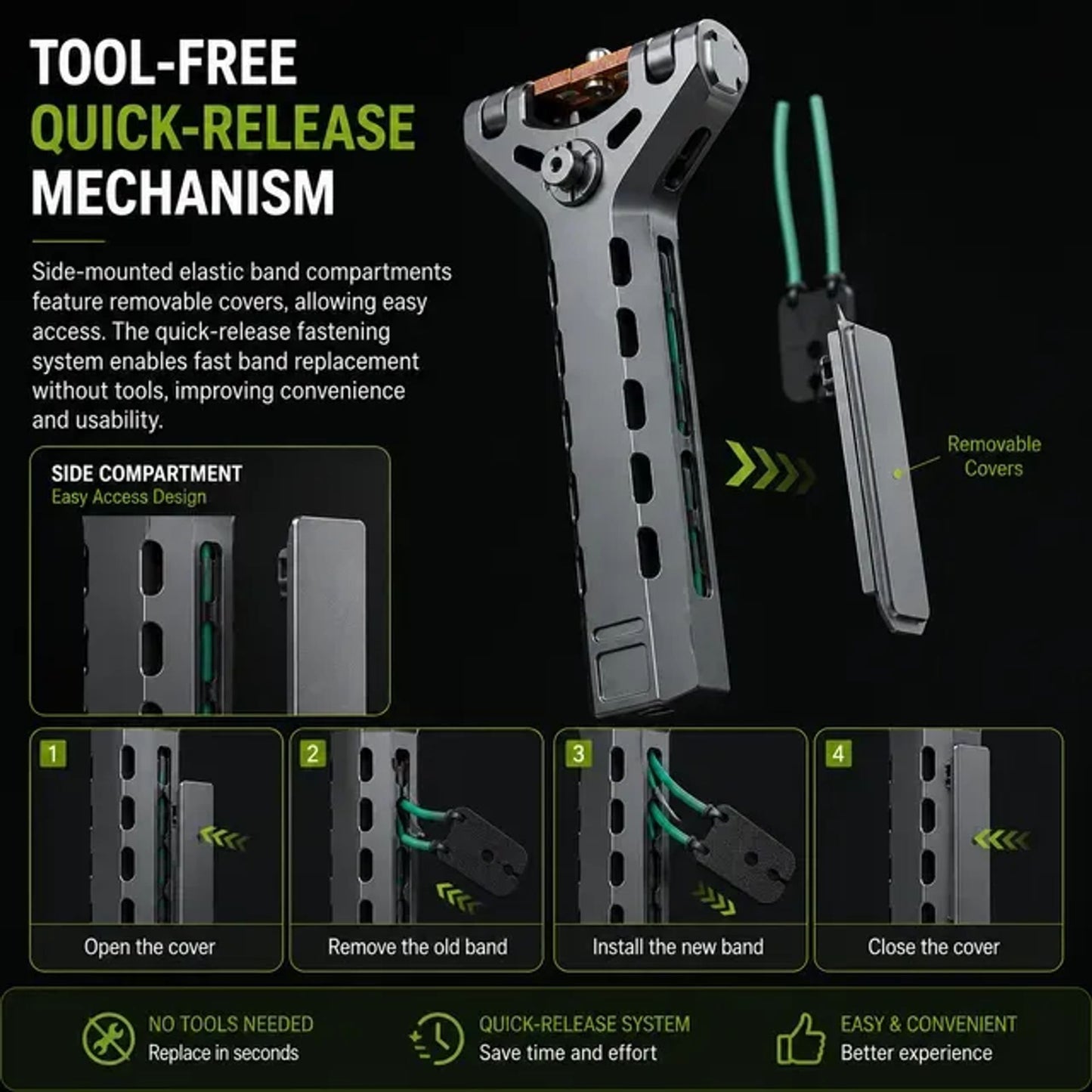 🔥Limited-Time 50% OFF✨Professional Telescopic Aluminum Alloy Auto-Loading Slingshot Full Kit (200 Steel Balls)