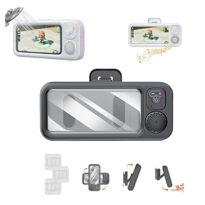 🎶Waterproof Shower Phone Holder with Bluetooth Speaker | ✨360° Rotating Case