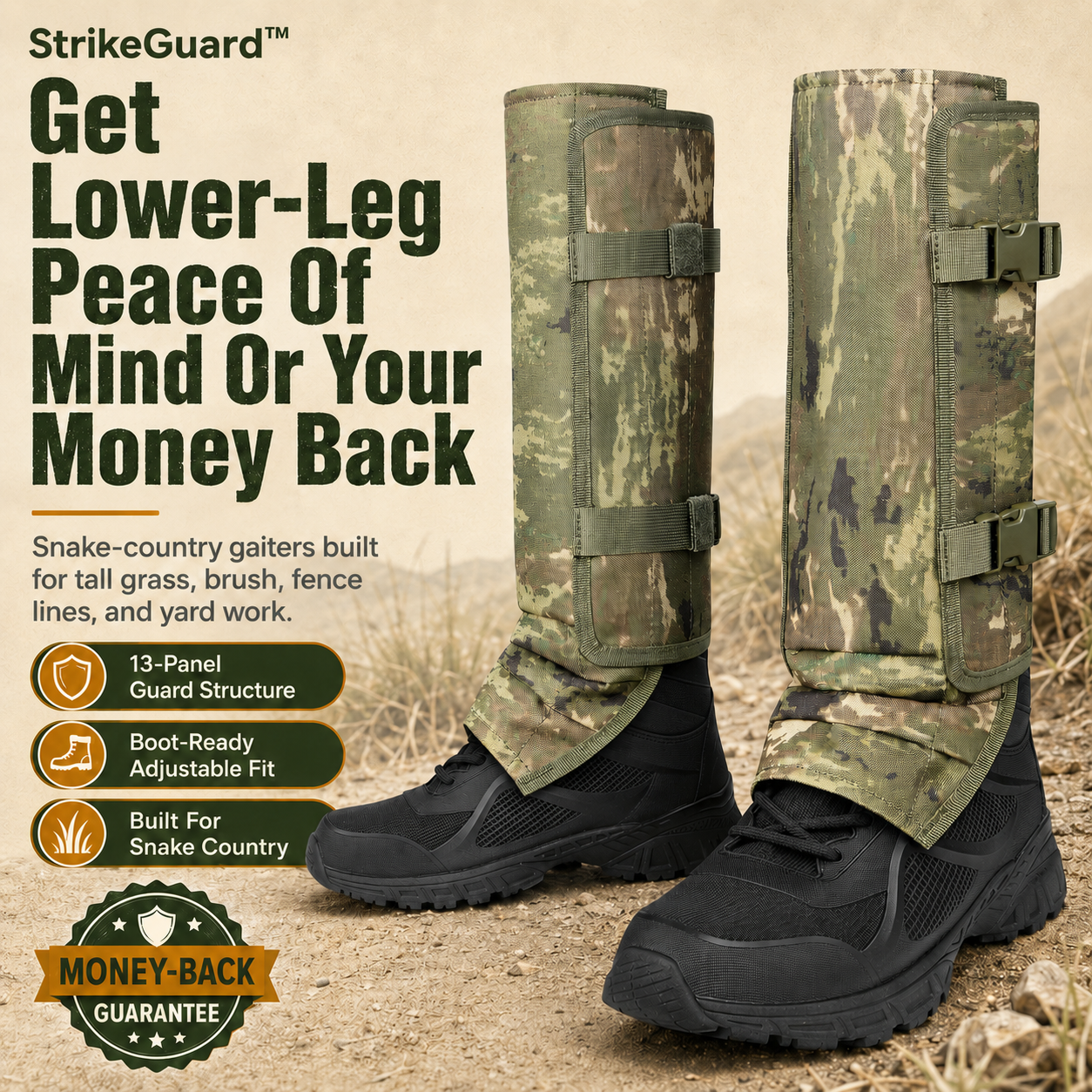 Tactical Snake Bite Protection for Hunting & Outdoor