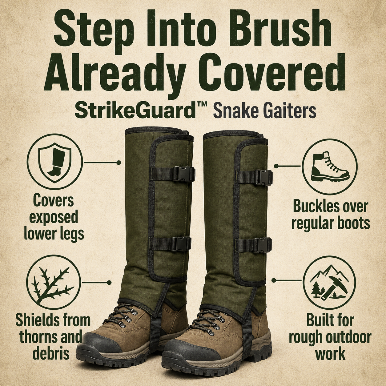 Tactical Snake Bite Protection for Hunting & Outdoor