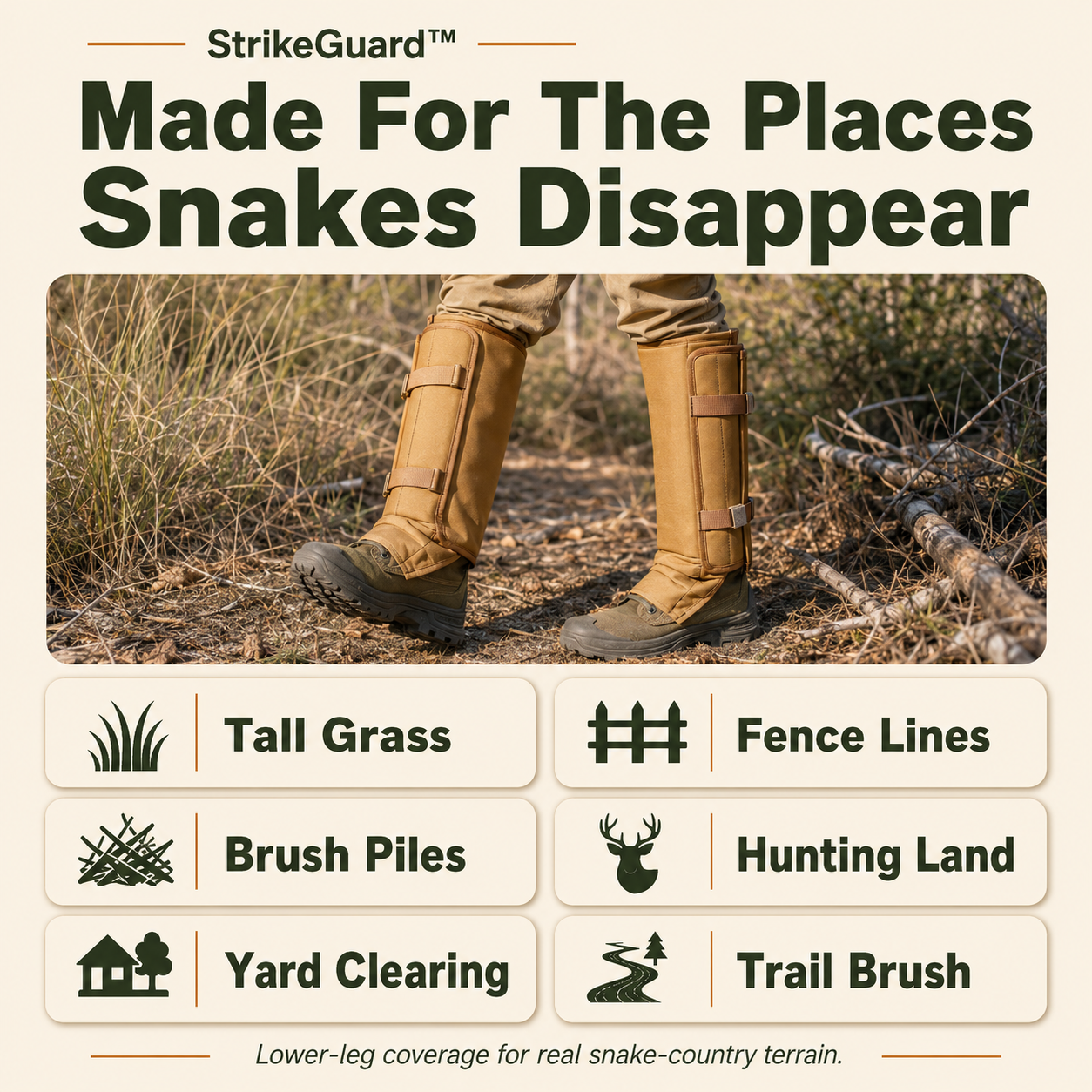 Tactical Snake Bite Protection for Hunting & Outdoor