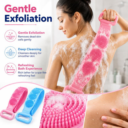 Silicone Bathing Scrubber Belt for Men & Women