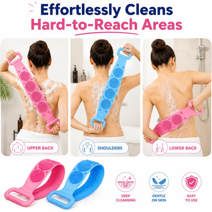 Silicone Bathing Scrubber Belt for Men & Women