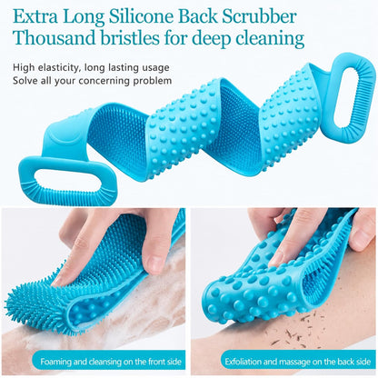 Silicone Bathing Scrubber Belt for Men & Women