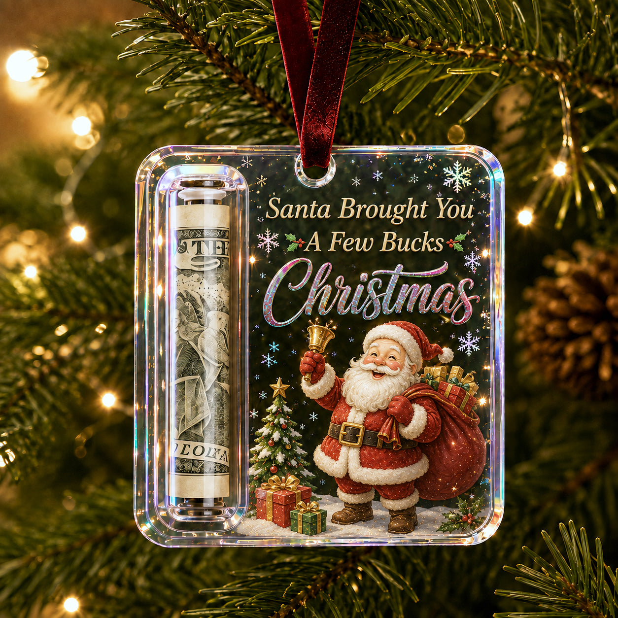 🎄Christmas Cash Gift Ornament- Make Cash Feel Like A Real Christmas Gift💵