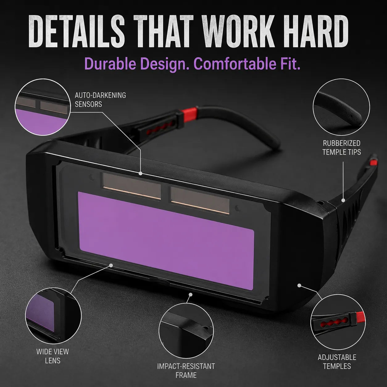 😎🛡️ Industrial Safety Welding Glasses – Anti-Glare, Impact-Resistant Protective Eyewear for Welders
