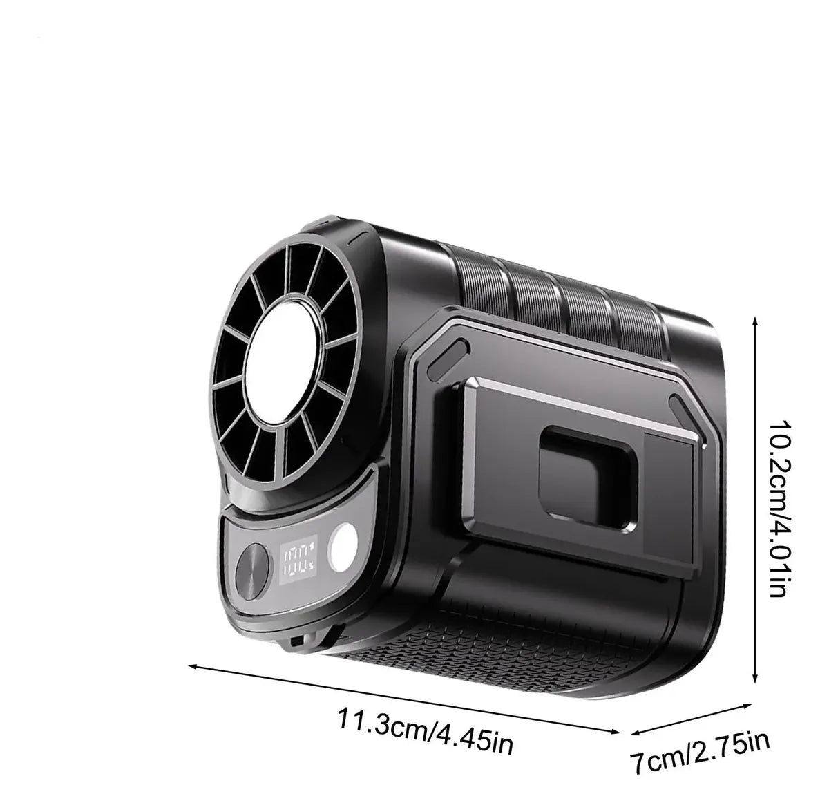 🔥2026 Smart Portable Rechargeable Fan with LED Light & 25H Runtime, 5-Speed 9200RPM Turbo Cooling Personal Waist Fan