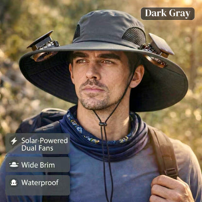 Pro Series Solar Cooling Hat | Full-Coverage UV Shield for All-Day Outdoor Comfort-Solar-Powered Cooling Hat