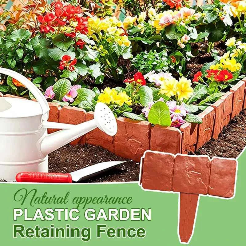 🔥🌟 Hot Offer -Realistic Faux Stone Garden Edging  Flexible Interlocking Lawn & Landscape Border 🔔✨