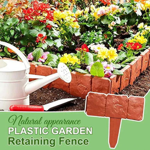 🔥🌟 Hot Offer -Realistic Faux Stone Garden Edging  Flexible Interlocking Lawn & Landscape Border 🔔✨