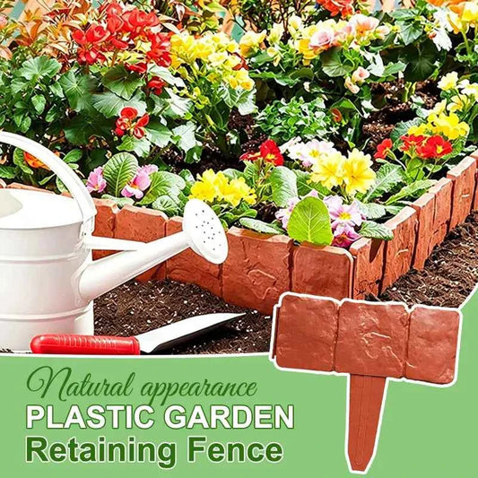 🔥🌟 Hot Offer -Realistic Faux Stone Garden Edging  Flexible Interlocking Lawn & Landscape Border 🔔✨