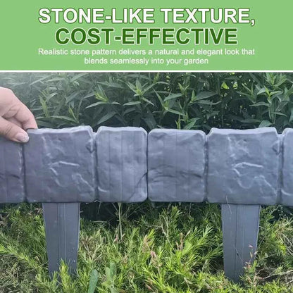 🔥🌟 Hot Offer -Realistic Faux Stone Garden Edging  Flexible Interlocking Lawn & Landscape Border 🔔✨