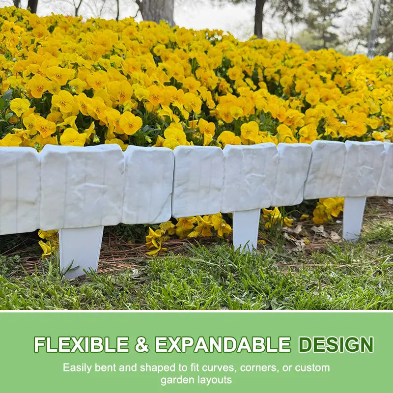 🔥🌟 Hot Offer -Realistic Faux Stone Garden Edging  Flexible Interlocking Lawn & Landscape Border 🔔✨