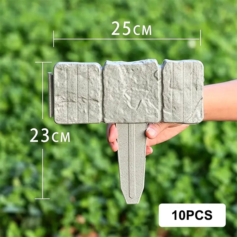 🔥🌟 Hot Offer -Realistic Faux Stone Garden Edging  Flexible Interlocking Lawn & Landscape Border 🔔✨